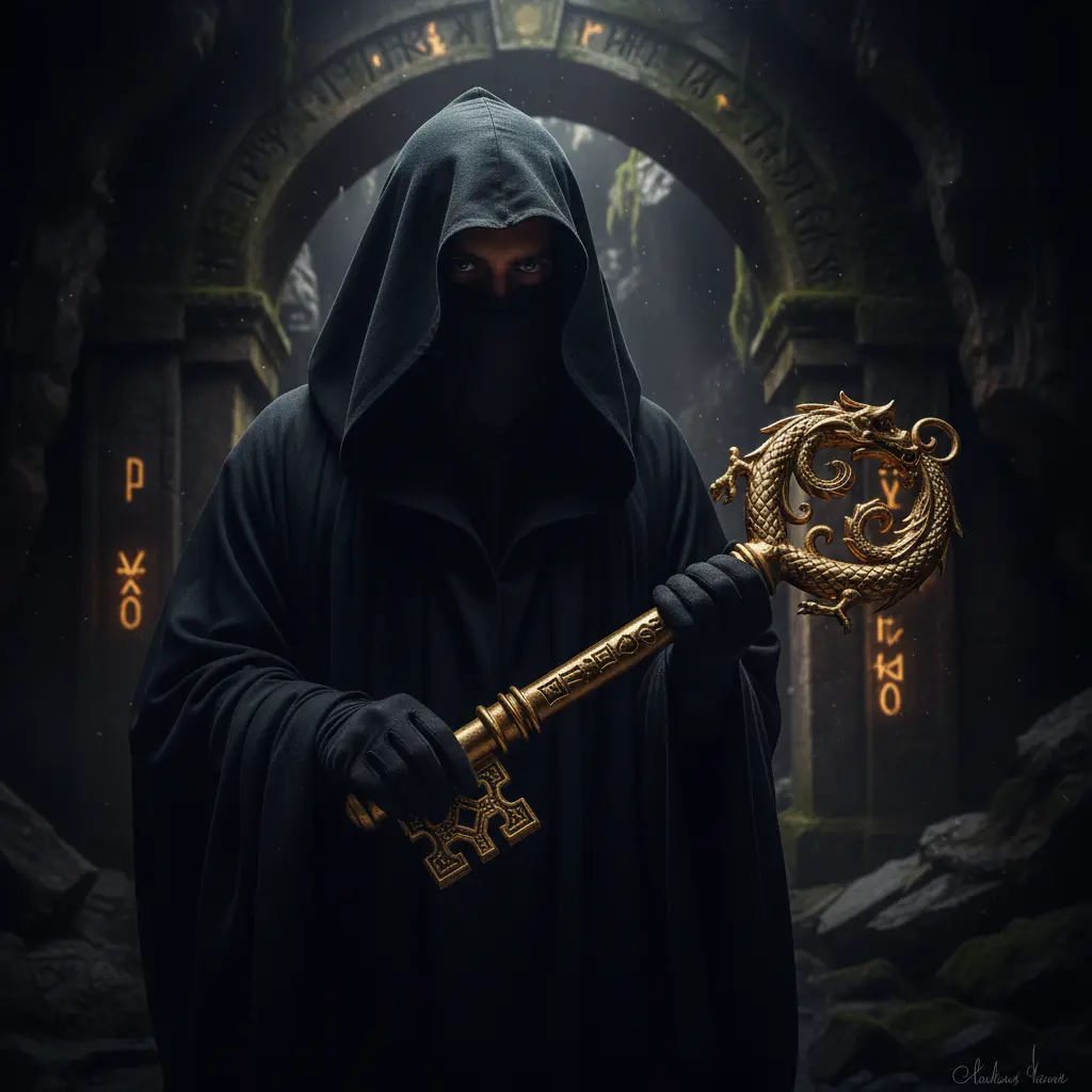 Game Master holding a clue