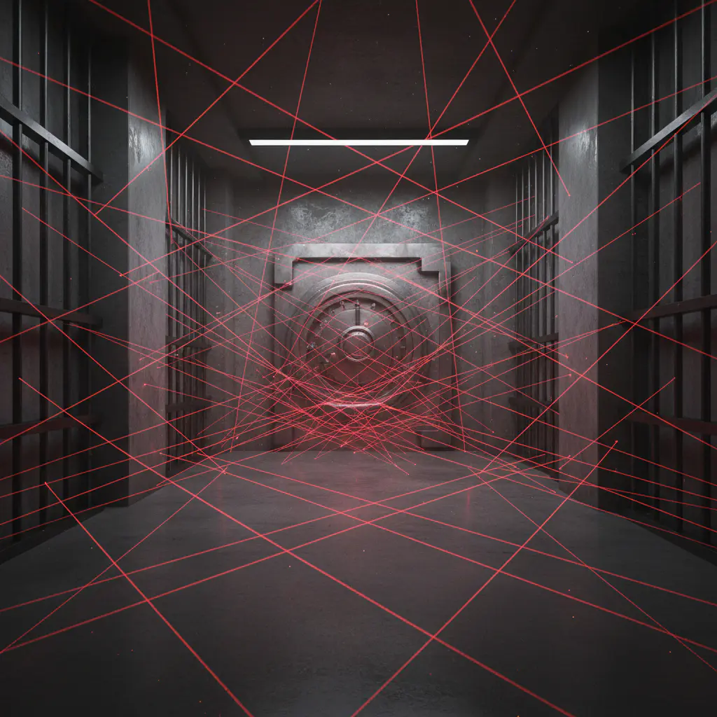 Laser beam security grid